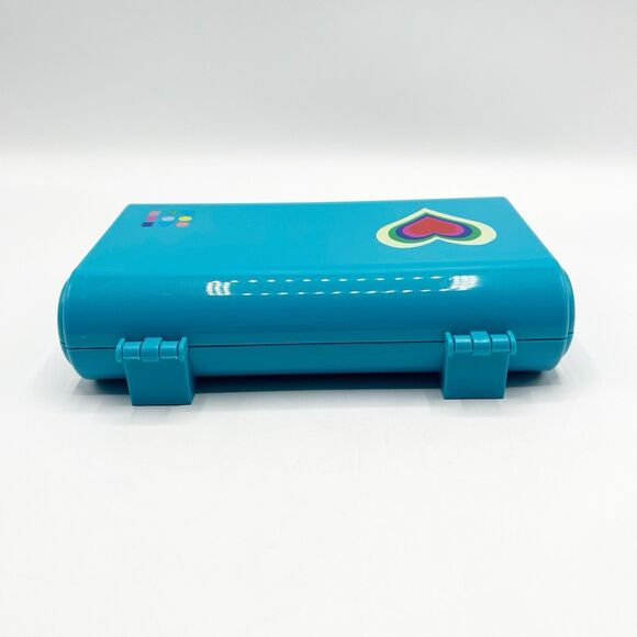 Caboodles Take It Touch Up Cosmetic Makeup Case Organizer Blue 2 Tier w/ Mirror - Picture 6 of 12